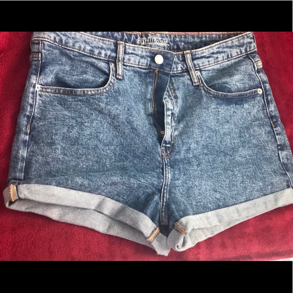High Rise Jean Shorts - Picture 3 of 8